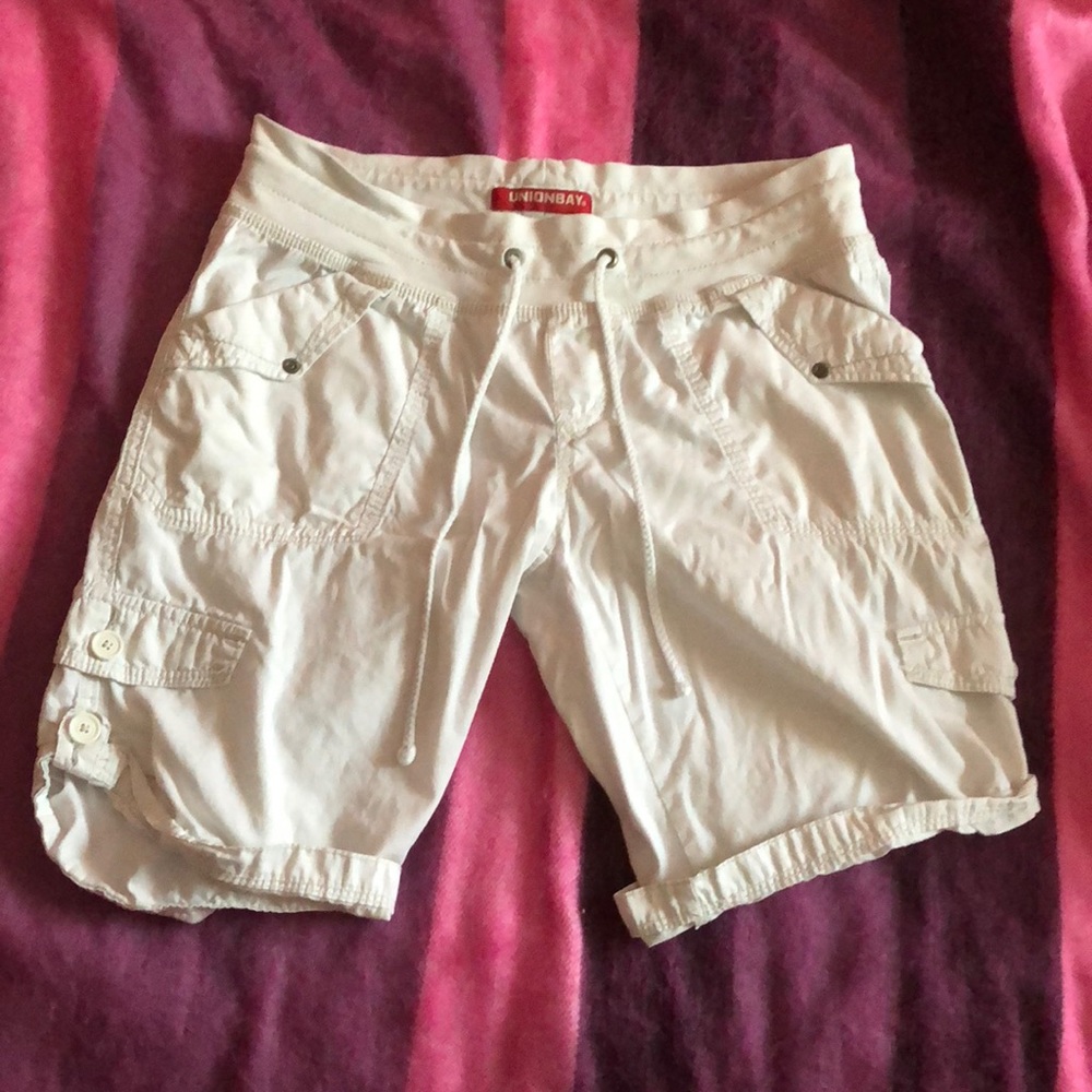 White cloth shorts